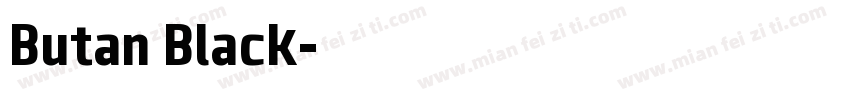 Butan Black字体转换
